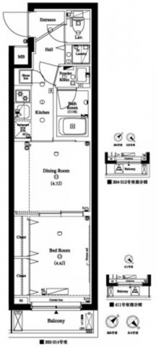 アクサス新江古田の間取り図