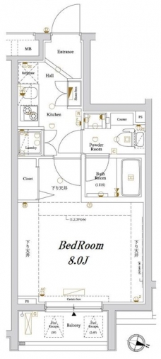 アクサス新宿の間取り図