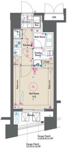 グラントゥルース練馬2の間取り図