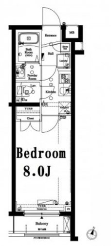 アクサス西新宿の間取り図