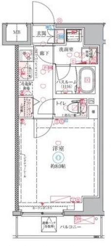 クレヴィスタ梅島の間取り図