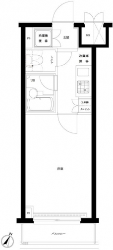 ルーブル渋谷初台の間取り図