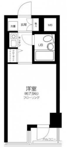 アクシルコート新大橋の間取り図