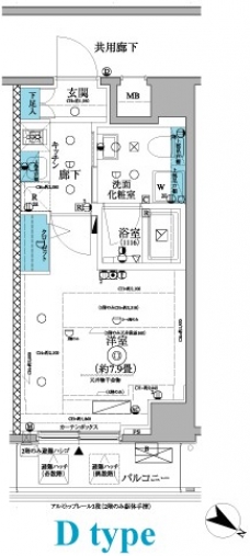 フェニシア三軒茶屋の間取り図