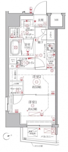 クレイシアIDZ上野の間取り図