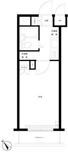 ルーブル千歳船橋の間取り図