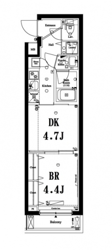 アクサス新江古田の間取り図
