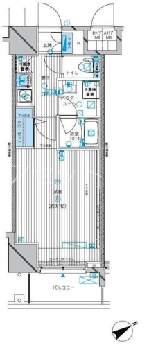 メインステージ吉祥寺の間取り図