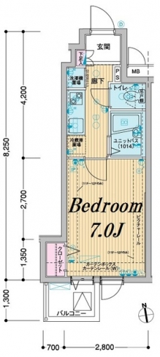 メインステージ東神田IIの間取り図