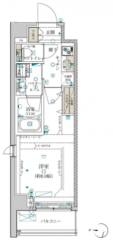 クレイシア両国カルミナの間取り図