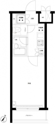 ルーブル渋谷初台の間取り図