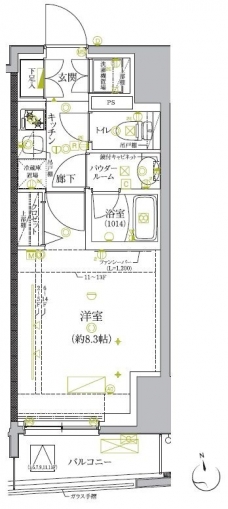 クレイシア板橋モデルノの間取り図