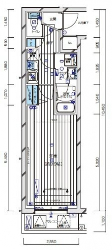 メインステージ新宿中井の間取り図