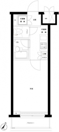 ルーブル渋谷初台の間取り図