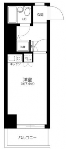 ライオンズマンション目黒不動前の間取り図