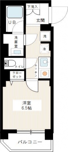 ボーヌ大森の間取り図