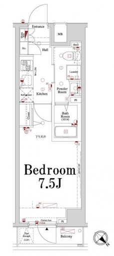 アクサス大井町の間取り図