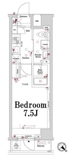 アクサス大井町の間取り図