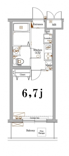 アクサス新中野の間取り図