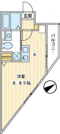 プラージュ白金台の間取り図