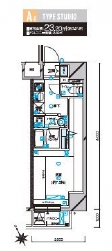 メインステージ立川の間取り図