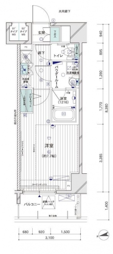 メインステージ大山IIの間取り図