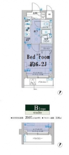 メインステージ板橋志村の間取り図