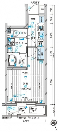 メインステージ都立家政の間取り図