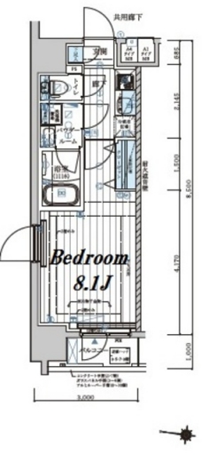 メインステージ森下IIの間取り図