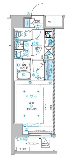 メインステージ両国IIIの間取り図