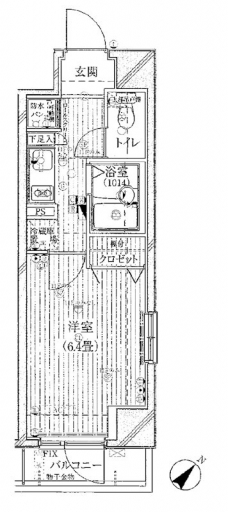 プレール日本橋三越前の間取り図