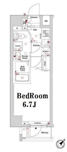 アクサス大井町の間取り図