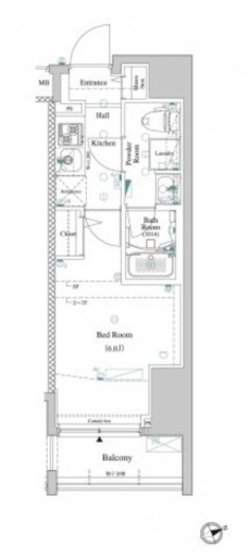 アクサス西五反田の間取り図
