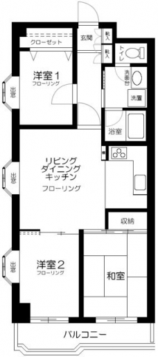 ハイムアゼリアの間取り図