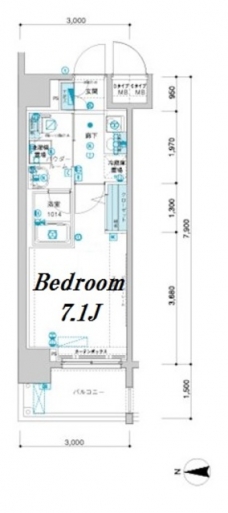 メインステージ森下の間取り図