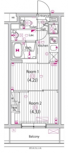 ガーラ・ヴィスタ調布の間取り図