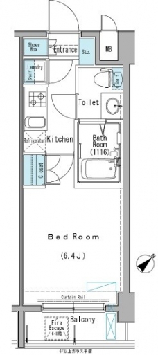 アクサス巣鴨Sta.の間取り図