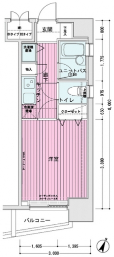 メインステージ東日本橋IIの間取り図