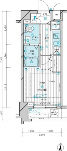 メインステージ多摩川IIの間取り図