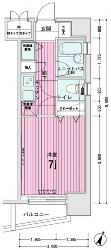 メインステージ東日本橋IIの間取り図