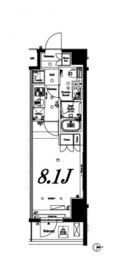 アクサス中野大和町の間取り図