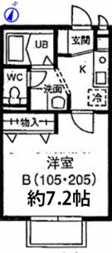 K・メゾンの間取り図