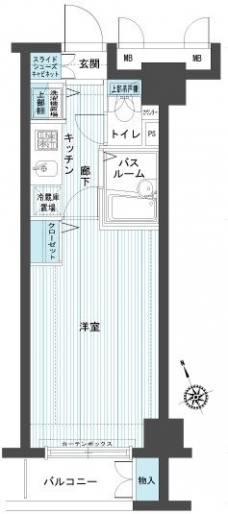 トーシンフェニックス五反田の間取り図