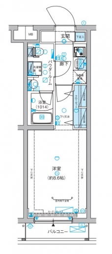 メインステージ富士見台の間取り図