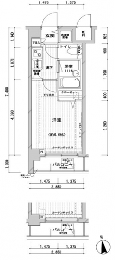 メインステージ桜上水の間取り図
