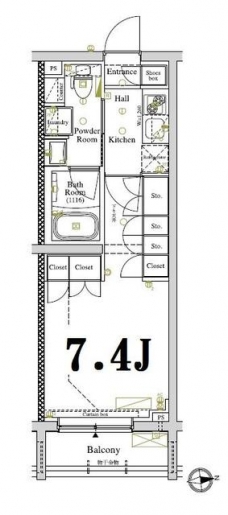 アクサス駒場東大前の間取り図