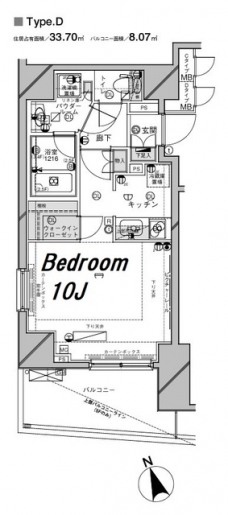 メインステージ西荻窪IIの間取り図
