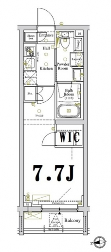 アクサス駒場東大前の間取り図