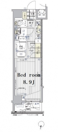 メインステージ自由が丘の間取り図