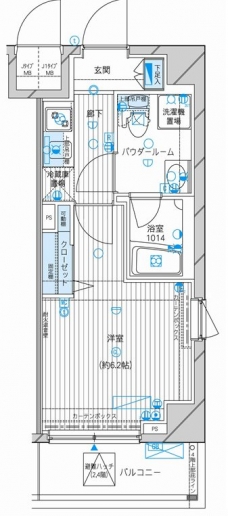 メインステージ高円寺の間取り図